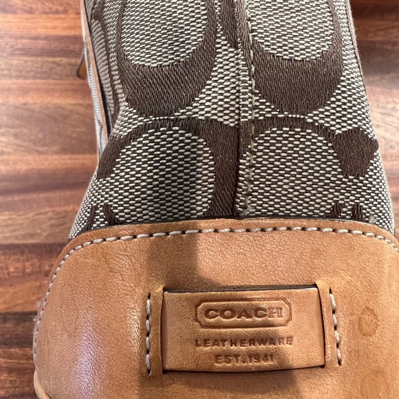 Coach signature canvas and leather city tote shoulder bucket bag - Picture 3 of 12